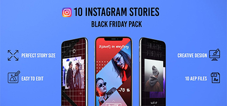 10 Black Friday Instagram Stories Pack