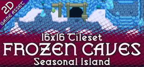 Frozen Caves 16x16 pixelart tileset