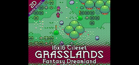 Grasslands 16x16 Tileset - Fantasy Dreamland Reborn