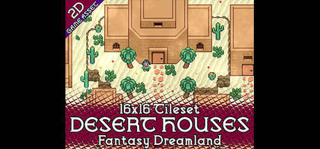 Desert Houses Tileset 16x16 Pixelart - Fantasy Dreamland