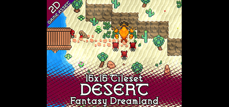 Desert Tileset 16x16 Pixelart - Fantasy Dreamland