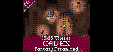 Caves 16x16 Tileset - Fantasy Dreamland Reborn