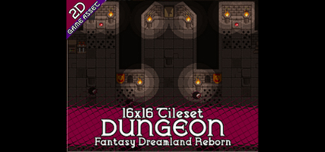Dungeon 16x16 Tileset - Fantasy Dreamland Reborn