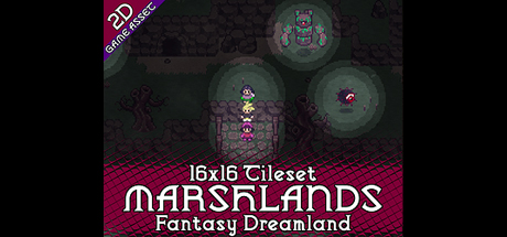 Marshland Tileset 16x16 Pixelart - Fantasy Dreamland