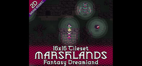 Marshland Tileset 16x16 Pixelart - Fantasy Dreamland