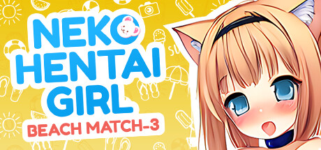 Neko Hentai Girl: Beach Match 3