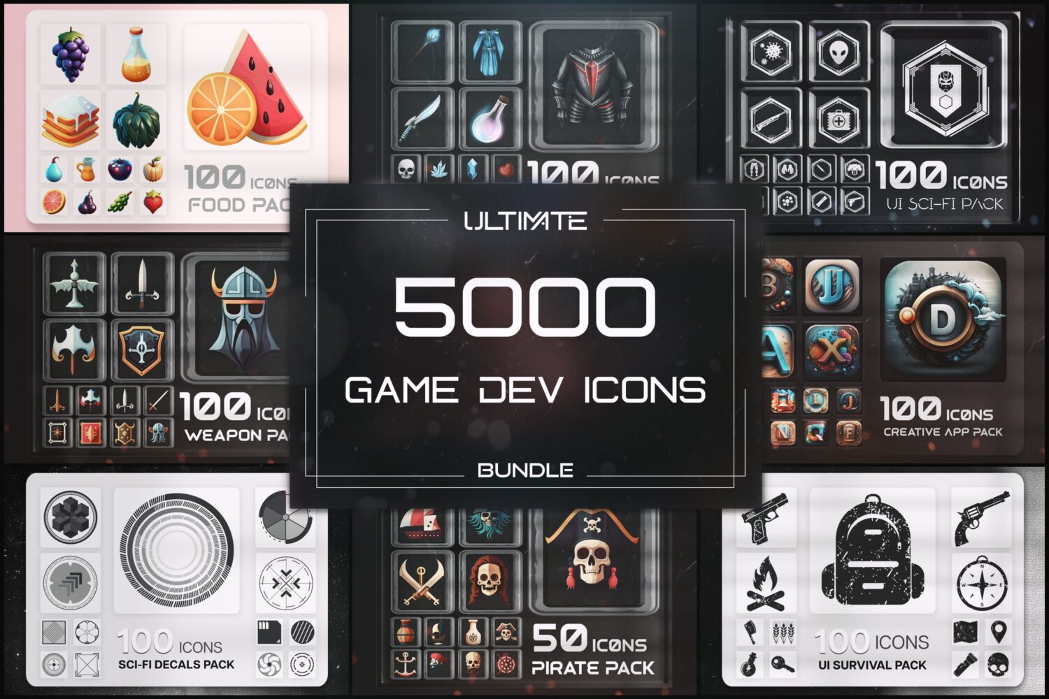 5000 Game Dev Icons Mega Bundle
