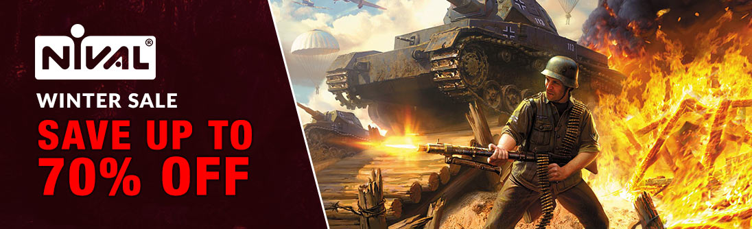 Nival Winter Sale, all titles 70% OFF banner img