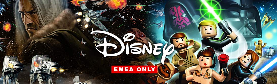 Starships and Lego Sale, EMEA Only, all titles -75% banner img