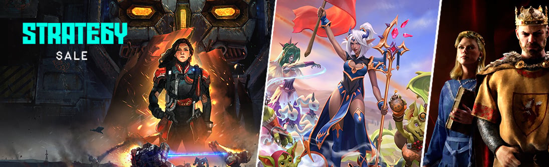 Strategy Sale, up to 92% OFF banner img