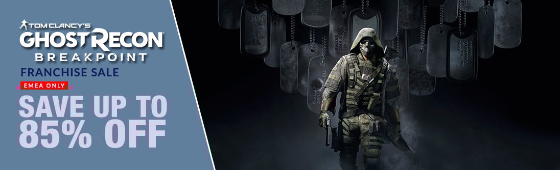 GHOST RECON BREAKPOINT Franchise Sale, up to 85% OFF banner img