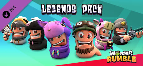 Videogame Worms Rumble – Legends Pack