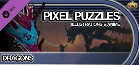 Pixel Puzzles Illustrations & Anime - Jigsaw Pack: Dragons Steam Key cover art