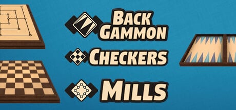 Videogame Backgammon + Checkers + Mills