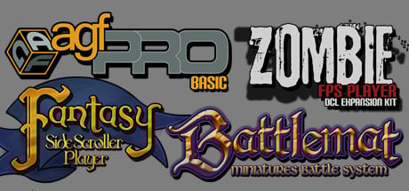 Axis Game Factory's AGFPRO + Zombie FPS + Fantasy Side-Scroller Player + BattleMat Multi-Player DLC Steam Key cover art