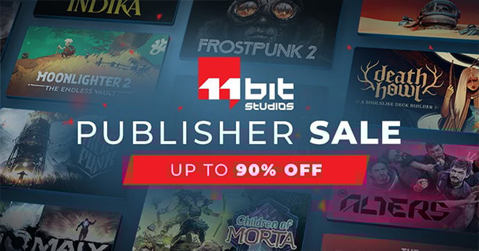 Creators of brutal and beautiful games, like Frostpunk,This War of Mine and more, 11 Bit Studios brings an elegant selection of deals. image