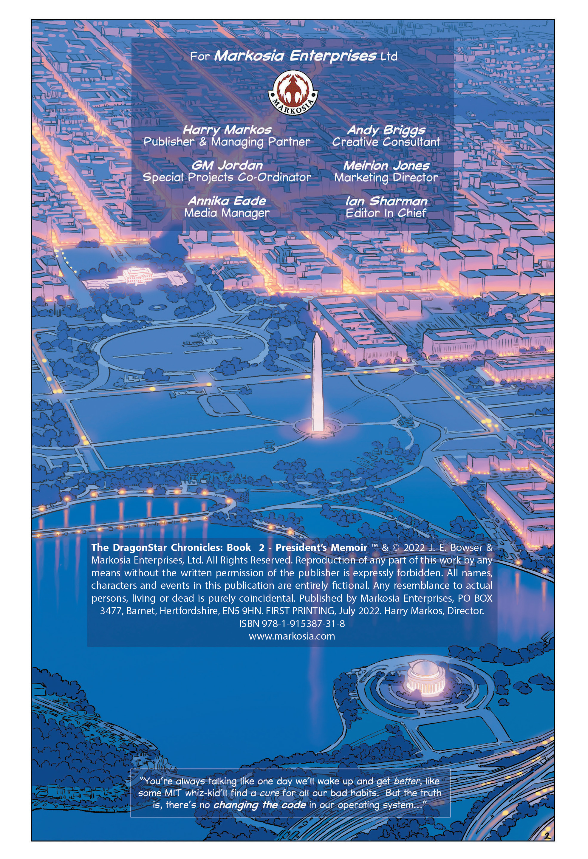 The DragonStar Chronicles: Book 2 – President’s Memoir image