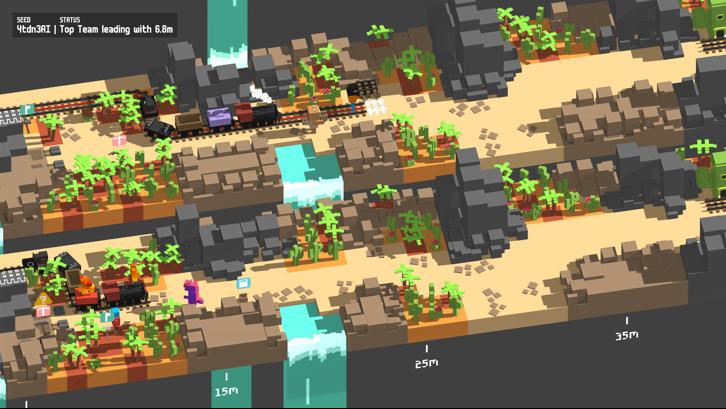 Unrailed! Steam Key screenshot from the video game thumbnail 5