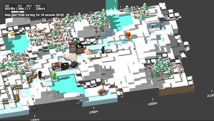 Unrailed! Steam Key screenshot from the video game thumbnail 6