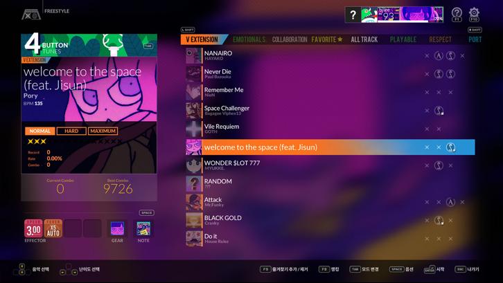 DJMAX RESPECT V - Welcome to the Space GEAR PACK Steam Key screenshot from the video game thumbnail 5