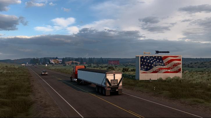 American Truck Simulator - Wyoming Steam Key screenshot from the video game thumbnail 3