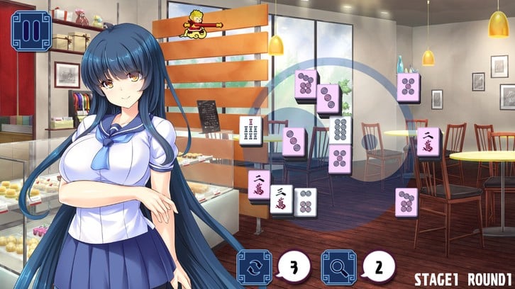Pretty Girls Mahjong Solitaire [BLUE] image