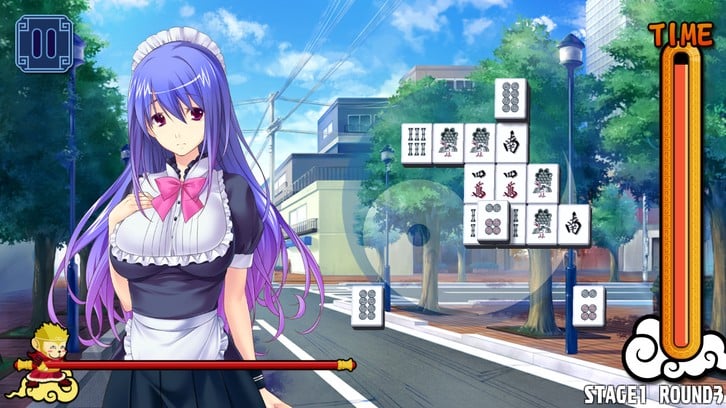 Pretty Girls Mahjong Solitaire [BLUE] image