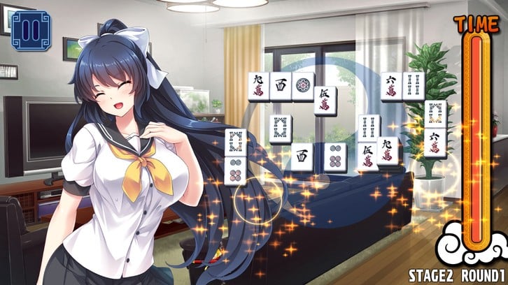 Pretty Girls Mahjong Solitaire [BLUE] image