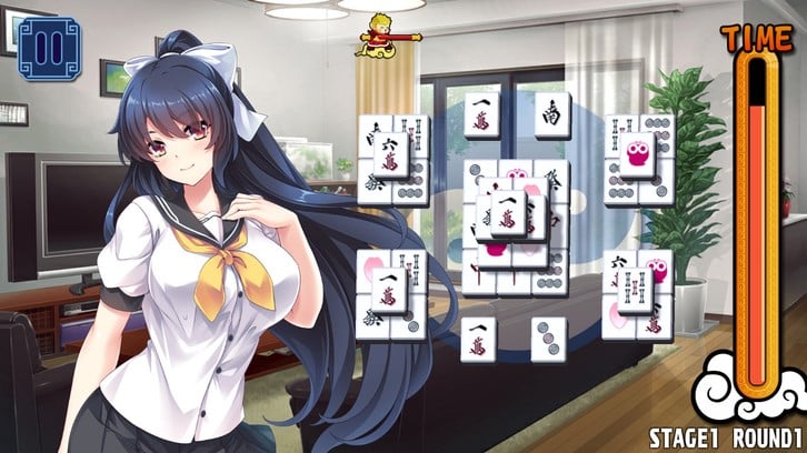 Pretty Girls Mahjong Solitaire [BLUE] image