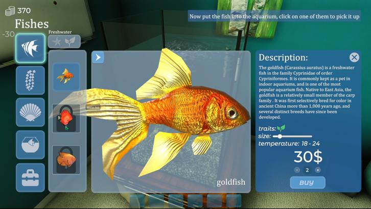 Aquarist Steam Key screenshot from the video game thumbnail 6