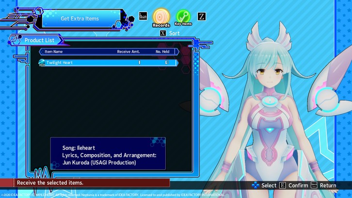 Neptunia Virtual Stars - In-game BGM Ileheart - "Twilight Heart" image
