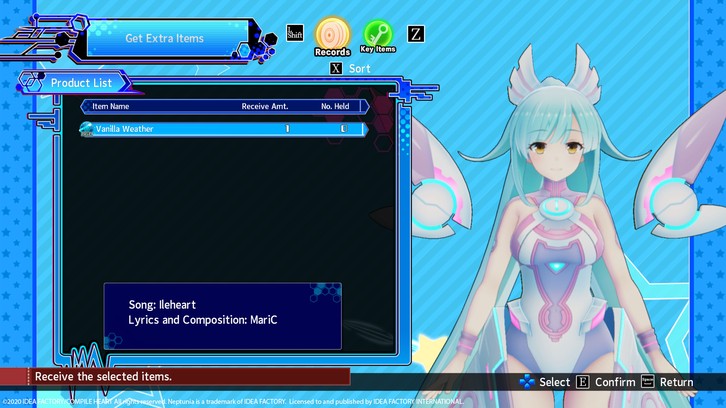 Neptunia Virtual Stars - In-game BGM: Ileheart - "Vanilla Weather" image