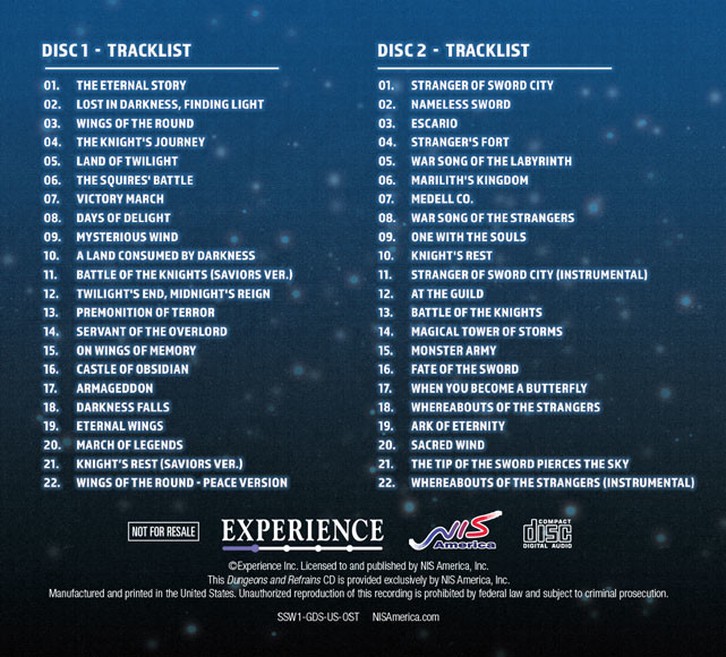 Saviors of Sapphire Wings / Stranger of Sword City Revisited Soundtrack image