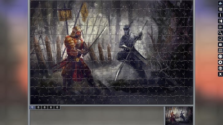 Pixel Puzzles Illustrations & Anime - Jigsaw Pack: Samurai image