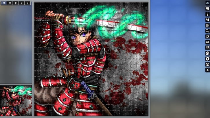 Pixel Puzzles Illustrations & Anime - Jigsaw Pack: Samurai image