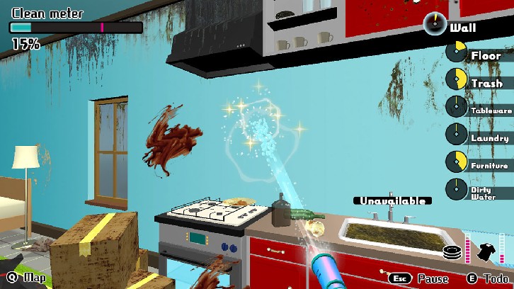 House Cleaning Survival Steam Key screenshot from the video game thumbnail 5