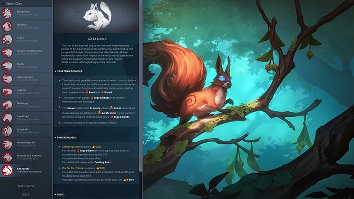 Northgard - Ratatoskr, Clan of the Squirrel image