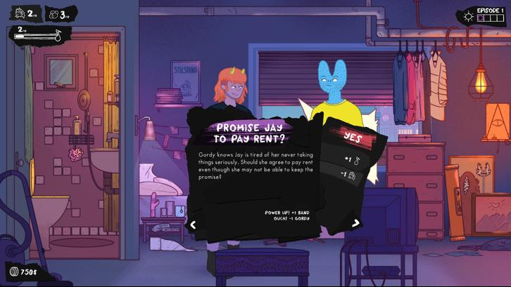 Dead Pets: A Punk Rock Slice of Life Sim Steam Key screenshot from the video game thumbnail 4