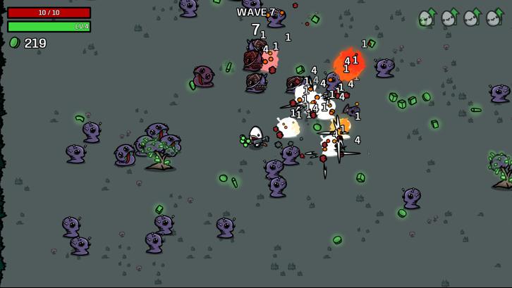 Brotato Steam Key screenshot from the video game thumbnail 6