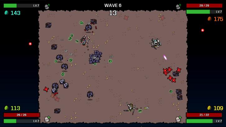 Brotato Steam Key screenshot from the video game thumbnail 7