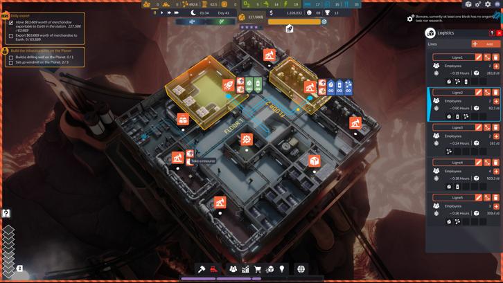 Space Drilling Station Steam Key screenshot from the video game thumbnail 3