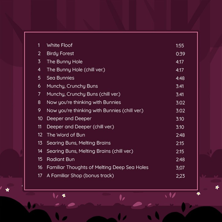 Paquerette Down the Bunburrows - Soundtrack image