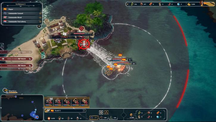 Corsairs - Battle of the Caribbean Steam Key screenshot from the video game thumbnail 3