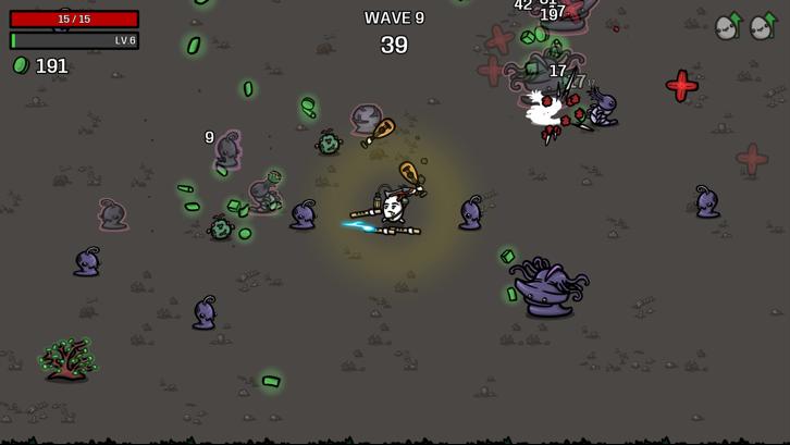 Brotato: Abyssal Terrors Steam Key screenshot from the video game thumbnail 3