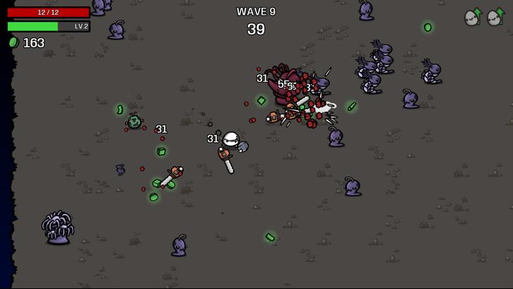 Brotato: Abyssal Terrors Steam Key screenshot from the video game thumbnail 6