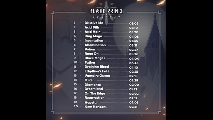Blade Prince Academy Soundtrack image