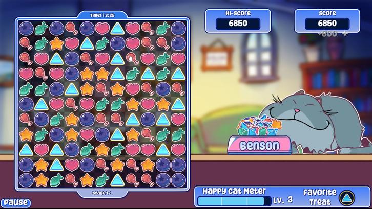 Chowdown Kitty Steam Key screenshot from the video game thumbnail 2