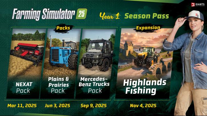 Farming Simulator 25: Year 1 Season Pass Steam Key screenshot from the video game thumbnail 2
