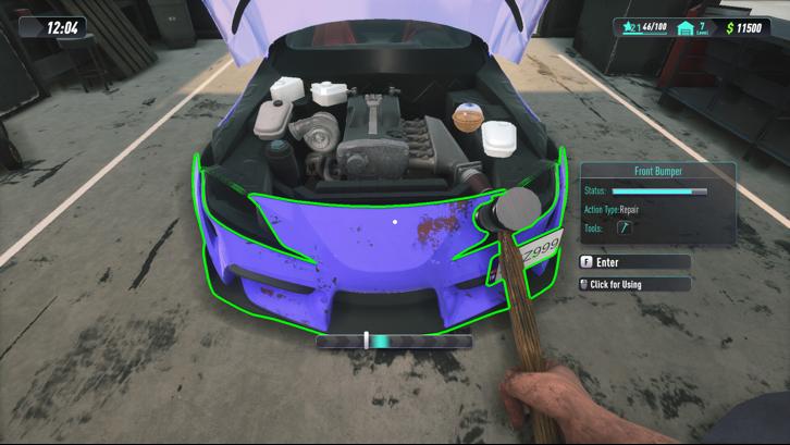 Car Service Simulator Steam Key screenshot from the video game thumbnail 3