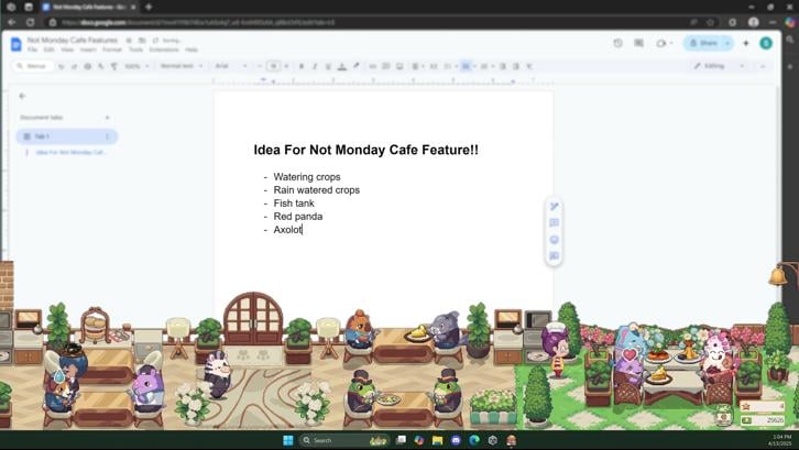 Not Monday Cafe Steam Key screenshot from the video game thumbnail 5